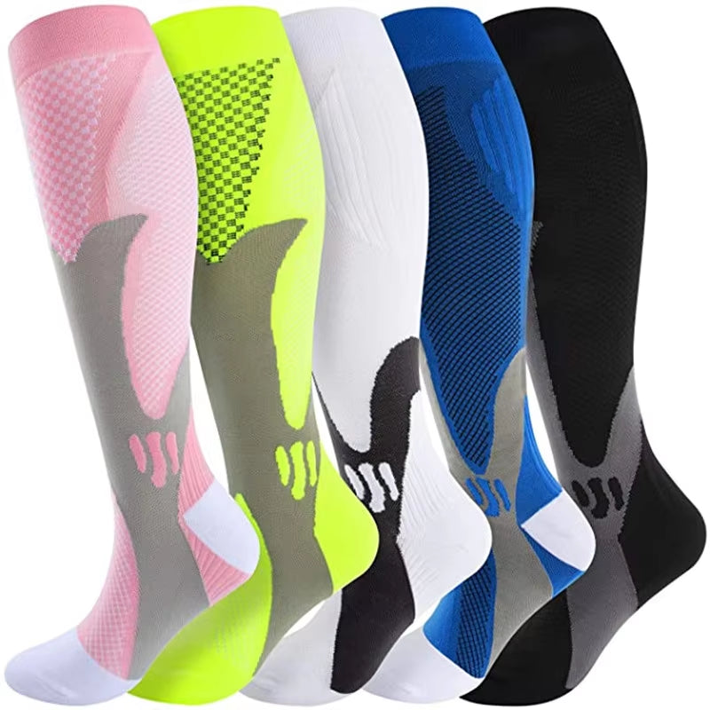 New Compression Socks Fit Football Soccer, Men Socks, Varicose Veins, Pregnant Women, Medical Nursing Knee High Stockings