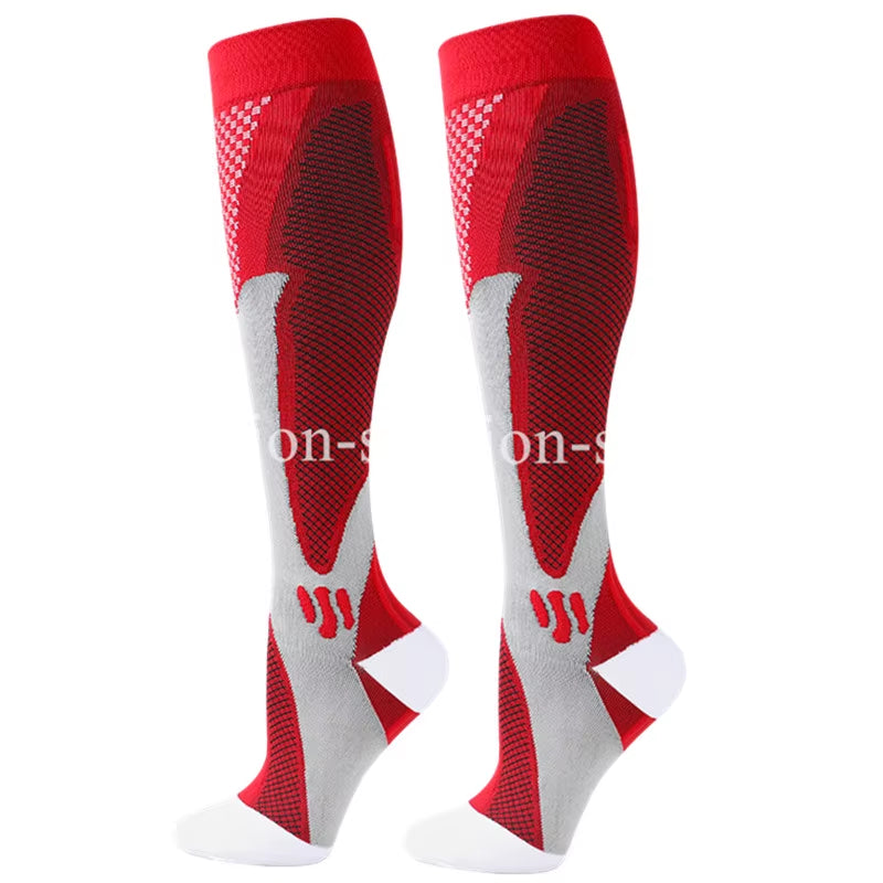 New Compression Socks Fit Football Soccer, Men Socks, Varicose Veins, Pregnant Women, Medical Nursing Knee High Stockings