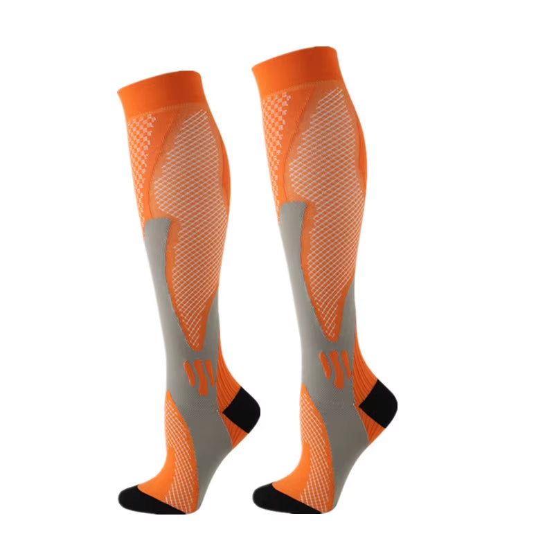 New Compression Socks Fit Football Soccer, Men Socks, Varicose Veins, Pregnant Women, Medical Nursing Knee High Stockings