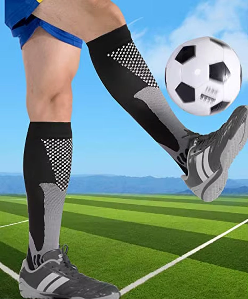 New Compression Socks Fit Football Soccer, Men Socks, Varicose Veins, Pregnant Women, Medical Nursing Knee High Stockings