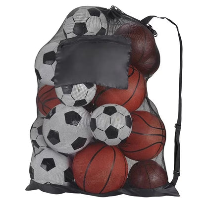 Drawstring Sports Ball Bag Football Mesh Bag Basketball Backpack Football Soccer Volleyball Ball Storage Bags Swimming Gear Bag