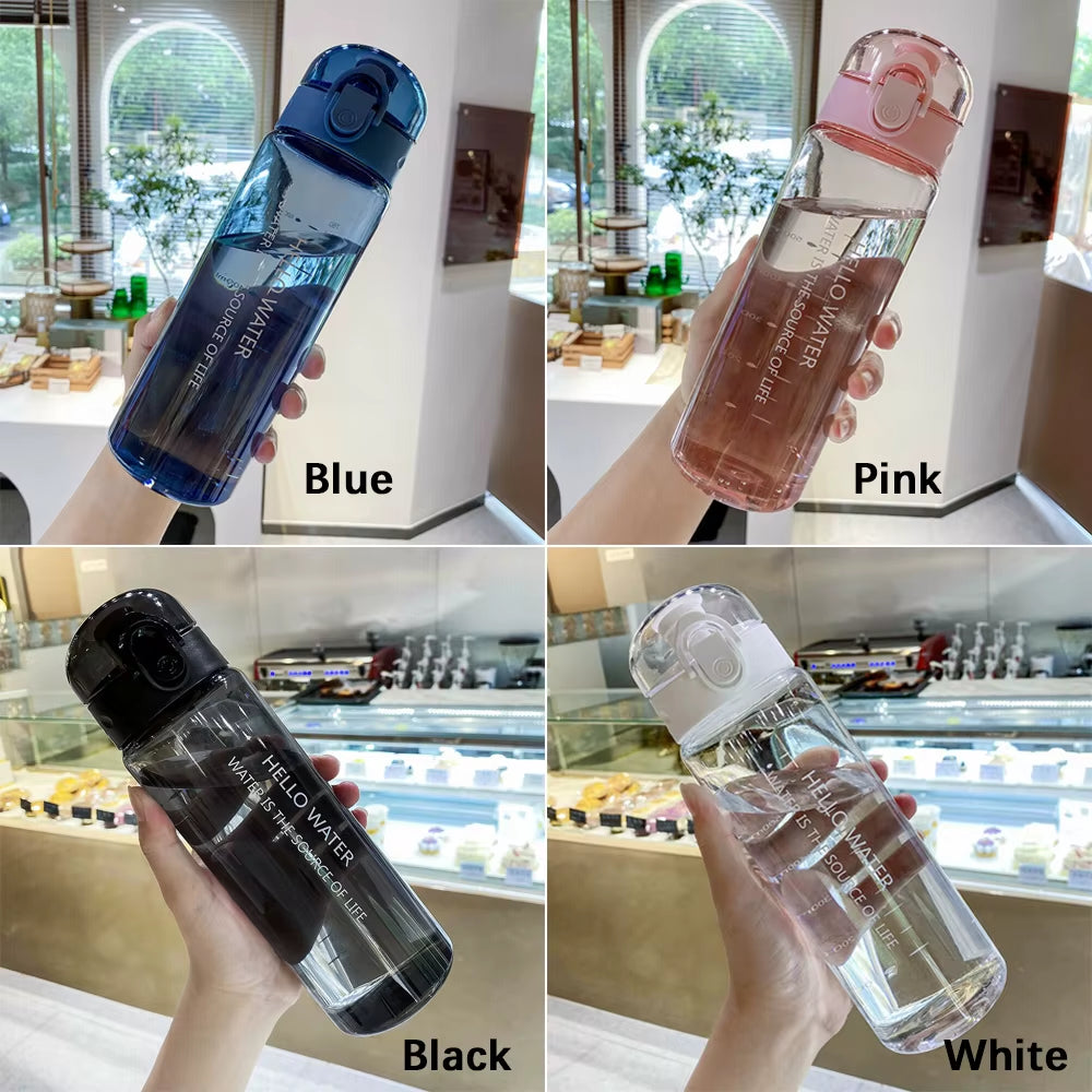 Sports Water Bottle 780Ml Portable Gym Travel Clear Leakproof Drinking Bottle